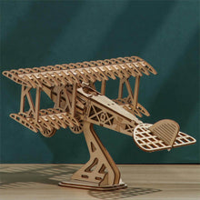 Load image into Gallery viewer, 3d wooden puzzles War Zone: Retro Airplane