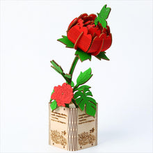 Load image into Gallery viewer, 3D Wooden Puzzles Gardening Series Peony
