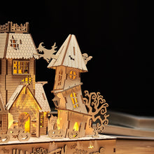 Load image into Gallery viewer, 3D Wooden Puzzles Halloween House