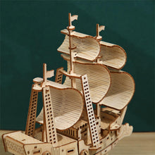 Load image into Gallery viewer, 3D Wooden Puzzles Age of Discovery: Sailboat