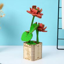 Load image into Gallery viewer, 3D Wooden Puzzles Gardening Series Lotus