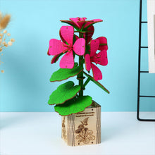 Load image into Gallery viewer, 3D Wooden Puzzles Gardening Series Geranium