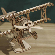 Load image into Gallery viewer, 3d wooden puzzles War Zone: Retro Airplane