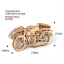 Load image into Gallery viewer, 3d wooden puzzles Vintage Motorcycle