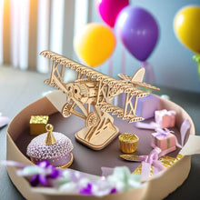 Load image into Gallery viewer, 3d wooden puzzles War Zone: Retro Airplane
