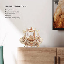 Load image into Gallery viewer, 3D Wooden Puzzles Pumpkin Cart