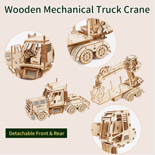 Load image into Gallery viewer, 3D Wooden Puzzles Truck Crane