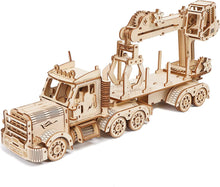 Load image into Gallery viewer, 3D Wooden Puzzles Truck Crane