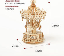 Load image into Gallery viewer, 3W Wooden Puzzles Carousel