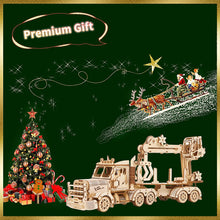 Load image into Gallery viewer, 3D Wooden Puzzles Truck Crane