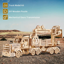 Load image into Gallery viewer, 3D Wooden Puzzles Truck Crane