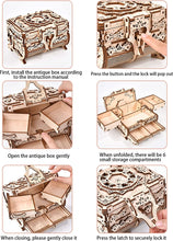 Load image into Gallery viewer, 3D Wooden Puzzles Jewelry Box