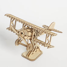 Load image into Gallery viewer, 3d wooden puzzles War Zone: Retro Airplane
