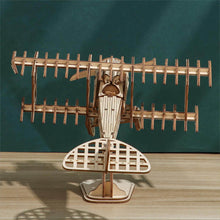 Load image into Gallery viewer, 3d wooden puzzles War Zone: Retro Airplane