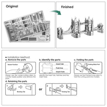 Load image into Gallery viewer, 3D Metal Puzzle -London Tower Bridge Jigsaw Toy ,Model Building Kits Christmas and Birthday Gifts for Adults Kids