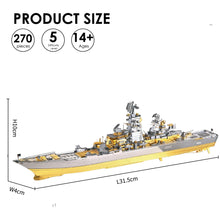 Load image into Gallery viewer, 3D Metal Puzzle -Russian Battlecruiser Pyotr DIY Jigsaw Toy ,Model Building Kits Christmas Gifts for Adults Kids