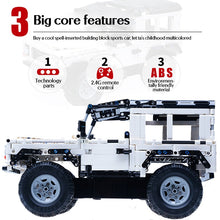 Load image into Gallery viewer, 533Pcs Defender Remote Control Car Building Blocks For RC Car Model SUV City Brick Toys For Children Boys