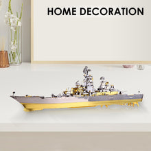 Load image into Gallery viewer, 3D Metal Puzzle -Russian Battlecruiser Pyotr DIY Jigsaw Toy ,Model Building Kits Christmas Gifts for Adults Kids