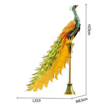 Load image into Gallery viewer, 3D Metal Puzzle-Colorful Peacock  Model Building Kits DIY Jigsaw Toy For Adults Children