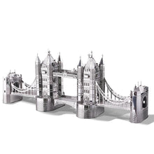 Load image into Gallery viewer, 3D Metal Puzzle -London Tower Bridge Jigsaw Toy ,Model Building Kits Christmas and Birthday Gifts for Adults Kids