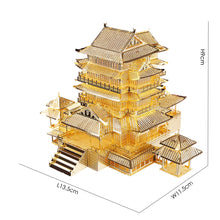 Load image into Gallery viewer, 3D Metal Puzzles Jigsaw-Tengwang Pavilion DIY Model Building Kits Toys for Adults Birthday Gifts Assembly Model Toys