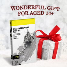 Load image into Gallery viewer, 3D Metal Puzzle Model Building Kits - Uss Enterprise CVN-65 Jigsaw Toy ,Christmas Birthday Gifts for Adults Kids