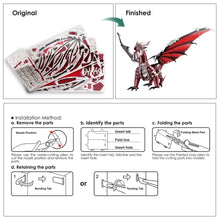 Load image into Gallery viewer, 3D Metal Puzzle The Black Dragon DIY Model Kits Assemble Jigsaw Toy Desktop Decoration GIFT For Adult  Kids