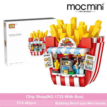 Load image into Gallery viewer, Mini Cake Shop French Fries Shop Blocks building toys Plastic Assembly Blocks Children Toy DIY Architecture Scenes Model