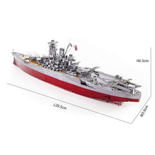 Load image into Gallery viewer, 3D Metal Puzzle Model Building Kits - Battleship Yamat Battleship Jigsaw Toy ,Christmas Birthday Gifts for Adults Kids