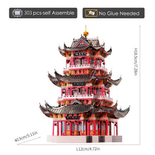 Load image into Gallery viewer, 3D Metal Puzzle Model Building Kits,Juyuan Tower DIY Assemble Jigsaw Toy ,Christmas Birthday Gifts for Adults Kids