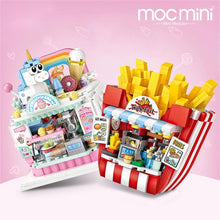 Load image into Gallery viewer, Mini Cake Shop French Fries Shop Blocks building toys Plastic Assembly Blocks Children Toy DIY Architecture Scenes Model