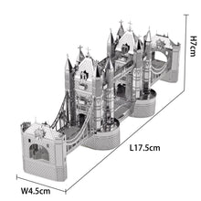Load image into Gallery viewer, 3D Metal Puzzle -London Tower Bridge Jigsaw Toy ,Model Building Kits Christmas and Birthday Gifts for Adults Kids