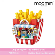 Load image into Gallery viewer, Mini Cake Shop French Fries Shop Blocks building toys Plastic Assembly Blocks Children Toy DIY Architecture Scenes Model