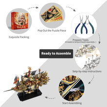 Load image into Gallery viewer, 3D Metal Puzzle THE WIND BREAKER Sky Ship Model Kits DIY Jigsaw Toy For Children