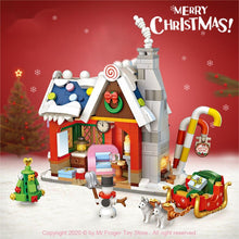 Load image into Gallery viewer, Mini Building Blocks New Christmas House Small particles mini building blocks Christmas gifts for the elderly puzzle toys