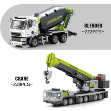 Load image into Gallery viewer, Engineering Construction Building Blocks Excavator Bulldozer Crane Dump Truck Bricks DIY Child Toys Gifts