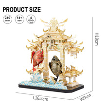 Load image into Gallery viewer, 3D Metal Puzzles DRAGON GATE CARPS Model Kits DIY for Adults Brain Teaser Teen Toys Gifts