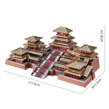 Load image into Gallery viewer, 3D Metal Epang Palace Building Kits DIY Model Kits for Adult Teen Toys Chinese Architecture Brain Tease