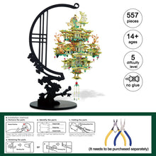 Load image into Gallery viewer, 3D Metal Puzzle DIY Model for Adult LOVERS PAVILION Brain Teaser Building Kits Best Gifts