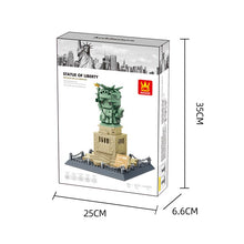 Load image into Gallery viewer, New York Statue of Liberty Mini Q Edition World Landmark Building Series Small Bricks DIY Assembled Toys Set for Kids