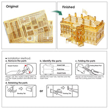 Load image into Gallery viewer, 3D Metal Puzzle The White House Model Building Kits Jigsaw for Teens DIY Kit Model Kits Best Gifts for Adult