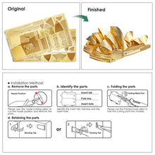 Load image into Gallery viewer, 3D Metal Puzzles-Sydney Opera House Building Kits DIY Jigsaw Models Brain Teaser for Adult
