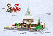 Load image into Gallery viewer, Christmas Office Rovaniemi Building Blocks Puzzle Piece Santa Claus Elk Tree  Snowman Toys Christmas Gifts for Kids Adults