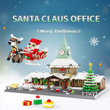 Load image into Gallery viewer, Christmas Office Rovaniemi Building Blocks Puzzle Piece Santa Claus Elk Tree  Snowman Toys Christmas Gifts for Kids Adults