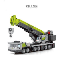 Load image into Gallery viewer, Engineering Construction Building Blocks Excavator Bulldozer Crane Dump Truck Bricks DIY Child Toys Gifts