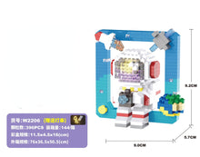 Load image into Gallery viewer, Cute Astronaut Baby Micro Building Blocks Shine DIY Assembled Block Ornaments LED light Kids Construction Toys No Battery