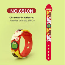 Load image into Gallery viewer, Building Blocks Bracelet Toys Cartoon Christmas Silicone Wristband DIY Dots Brick Bracelet Gift for Children Girls Boys