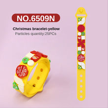 Load image into Gallery viewer, Building Blocks Bracelet Toys Cartoon Christmas Silicone Wristband DIY Dots Brick Bracelet Gift for Children Girls Boys