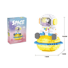 Load image into Gallery viewer, Cute Astronaut Baby Micro Building Blocks Shine DIY Assembled Block Ornaments LED light Kids Construction Toys No Battery