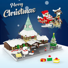 Load image into Gallery viewer, Christmas Office Rovaniemi Building Blocks Puzzle Piece Santa Claus Elk Tree  Snowman Toys Christmas Gifts for Kids Adults